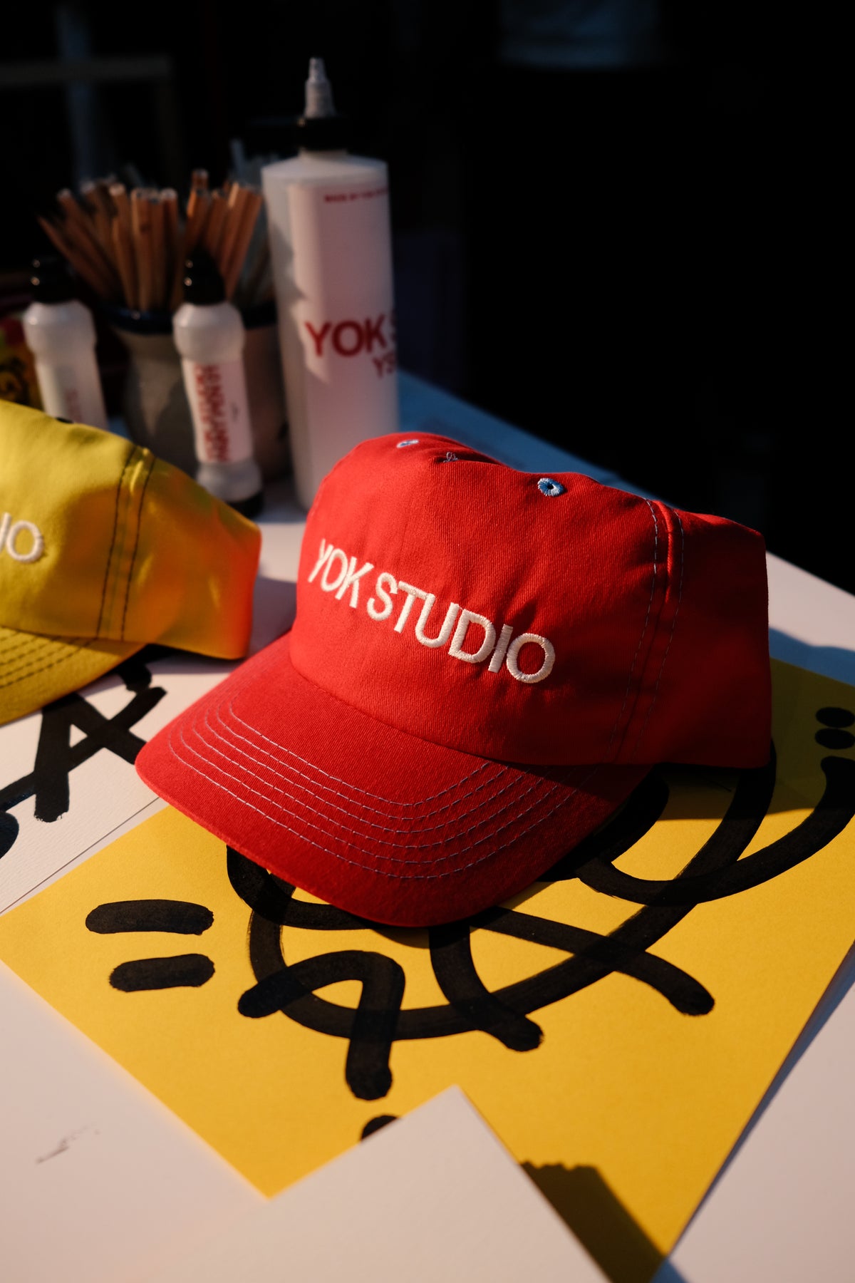 YOK STUDIO CAP - RED